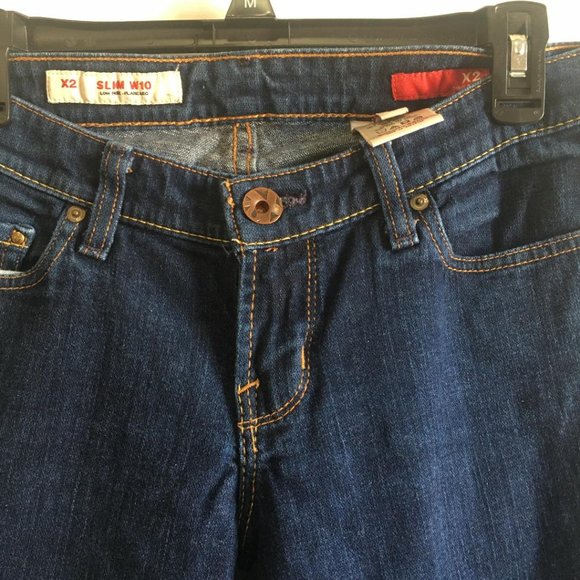 Express X2 Slim W10 Low Rise Flare Leg Jean size 6 - Picture 3 of 5